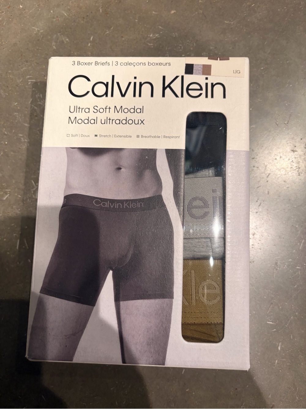 Calvin Klein ultra soft modal Men Microfiber boxer Brief 3 pack new in box